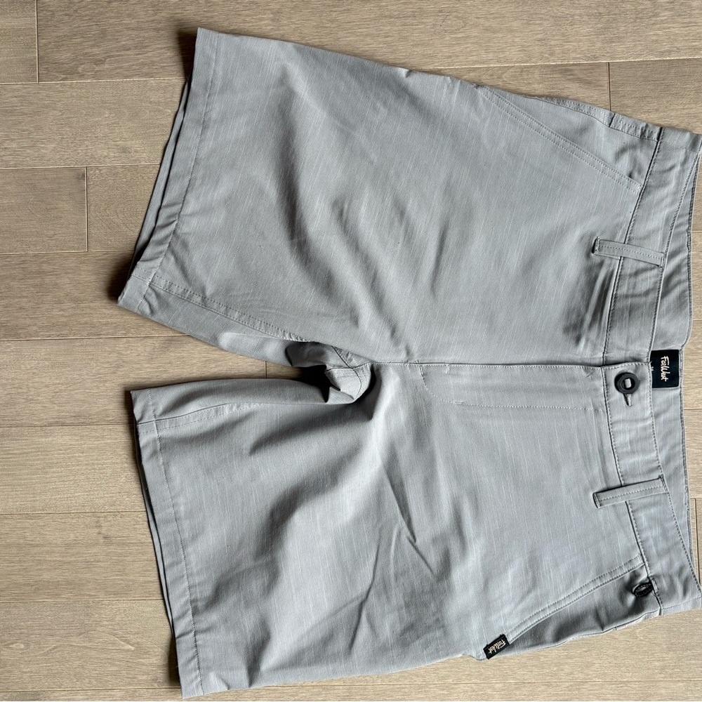 Gray Flat Front Shorts Versatile Everyday Wear